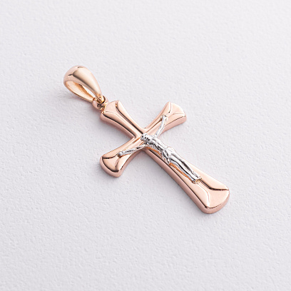 Золотой крестик "Распятие" п04085