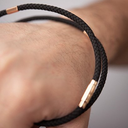 Ювелирный шнурок с золотой застежкой 73232400 №7