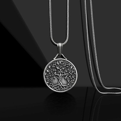 Серебряный кулон "Древо жизни" (возможна гравировка) 133187