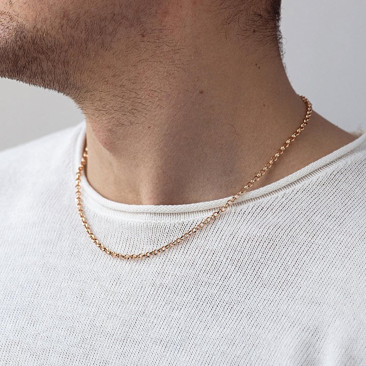 Золотая цепочка плетение Ролло (3.5 мм) ц00576-3,5 от ювелирного магазина Оникс - 1