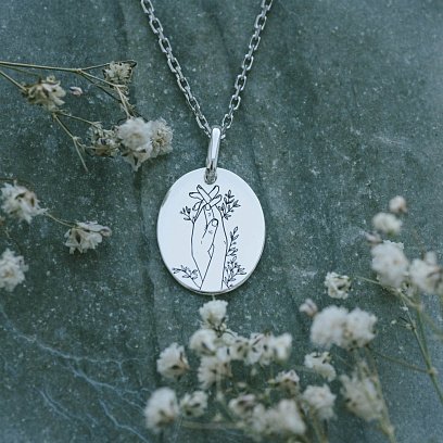 Серебряный кулон "Особая связь" 133045св №8