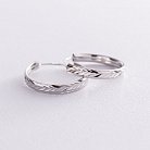 Серьги - кольца в серебре (2.0 см) 122948 от ювелирного магазина Оникс - 2