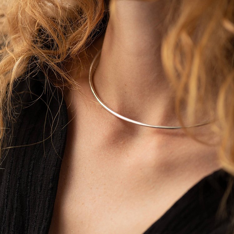 Серебряное колье - чокер (трансформер) 1100N от ювелирного магазина Оникс - 7