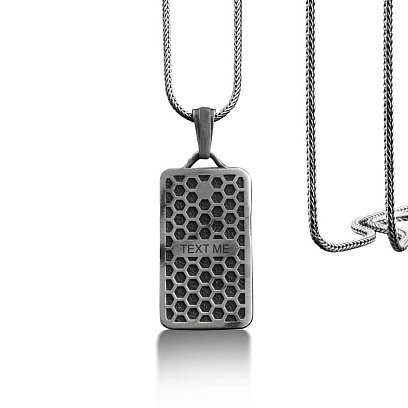 Серебряный кулон "Архангел Михаил" (возможна гравировка) 133178 №10