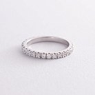 Cеребряное кольцо с дорожкой камней (фианиты) 8150 от ювелирного магазина Оникс - 3