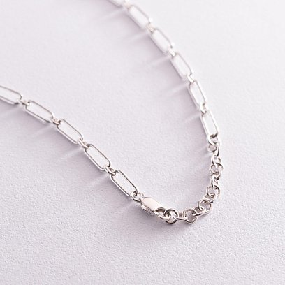 Срібне кольє "Ланцюжок з монетою" (можливе гравірування) 181186 №11