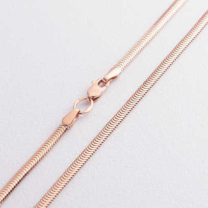 Колье "Gisele" в красном золоте (снейк - 2.5 мм) ц00321-2,5