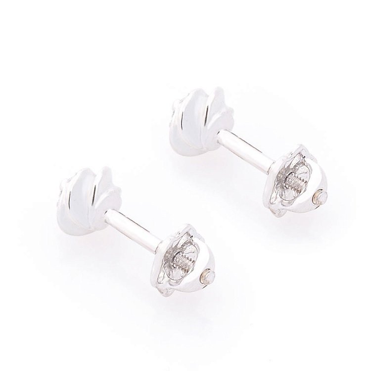 Золоті сережки-пусети з фіанітами с03702 від ювелірного магазину Онікс - 2