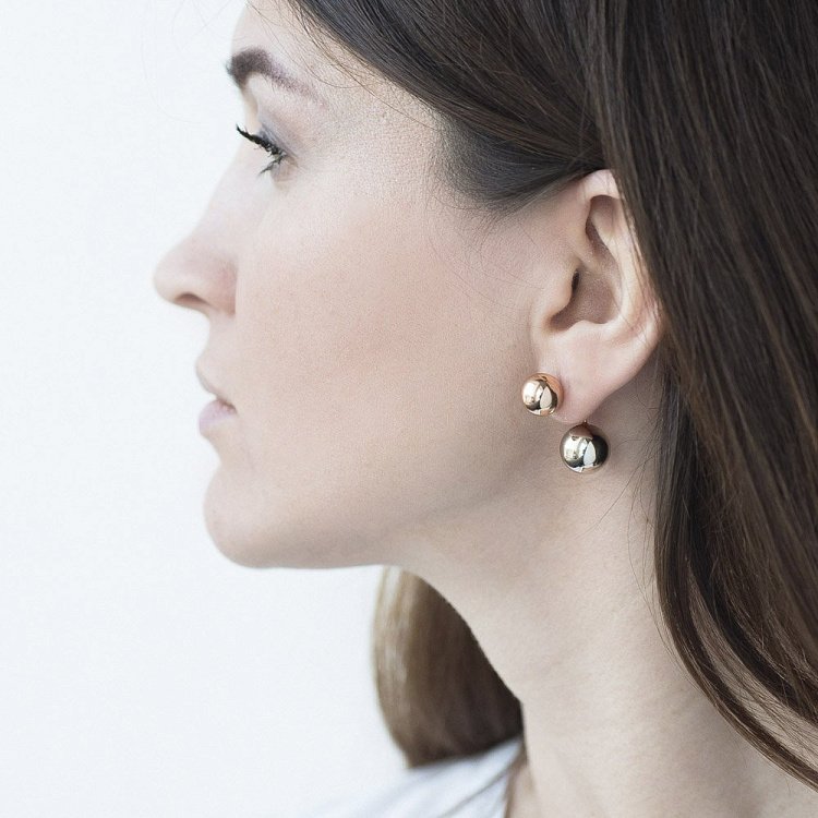 Золоті сережки "Кульки" с00912 від ювелірного магазину Онікс - 2