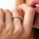 Золотое кольцо с дорожкой камней (бриллианты) кб0436nl от ювелирного магазина Оникс - 1