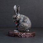 Серебряная фигура "Кролик" ручной работы 23133 от ювелирного магазина Оникс - 1