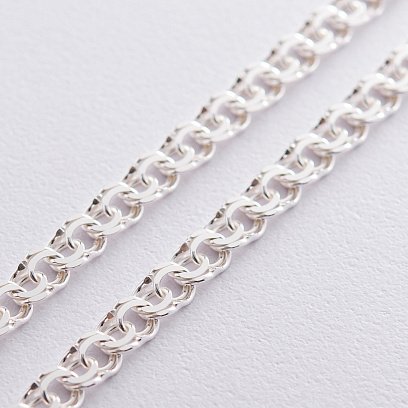 Серебряная цепочка (плетение Гарибальди) б0117213 №2