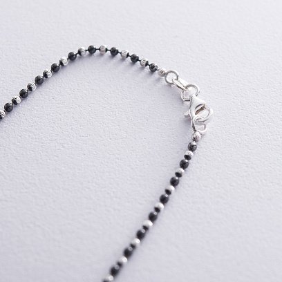 Срібне кольє Кульки 18956 №3