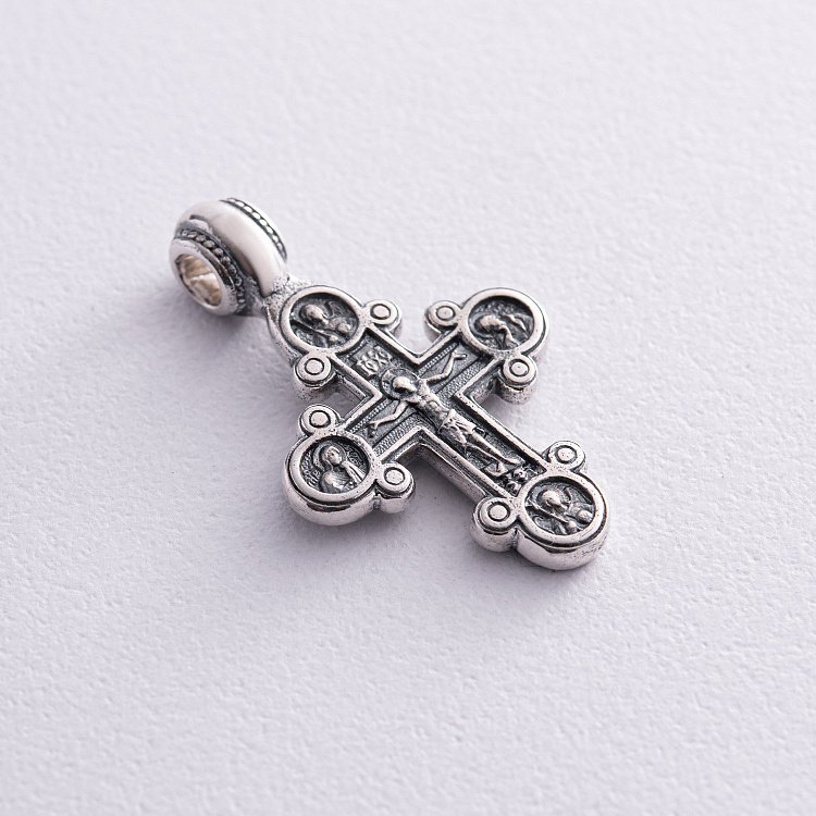 Православный крест с чернением 13089 от ювелирного магазина Оникс - 3