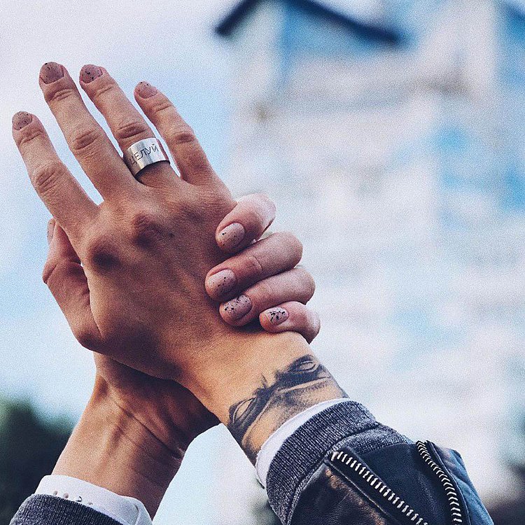 Серебряное кольцо "Целуй" (на укр. языке) 112143celui от ювелирного магазина Оникс - 1