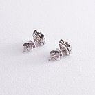 Золоті сережки - пусети "Клевер" з діамантами AR3999Echa от ювелирного магазина Оникс - 3