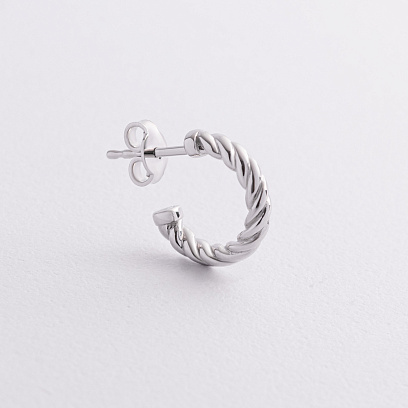 Чоловіча моносережка у сріблі Zancan ESO006 №3