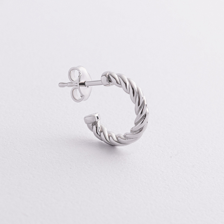 Чоловіча моносережка у сріблі Zancan ESO006 від ювелірного магазину Онікс - 2