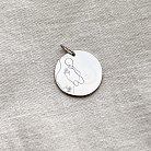 Срібний кулон "Мій малюк" (метрика народження) (2.1см) 133090метр от ювелирного магазина Оникс - 4