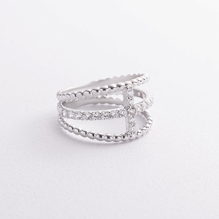 Серебряное кольцо "Marissa" с фианитами 901-01614 от ювелирного магазина Оникс - 1