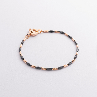 Чоловічий золотий браслет (кераміка) 1729