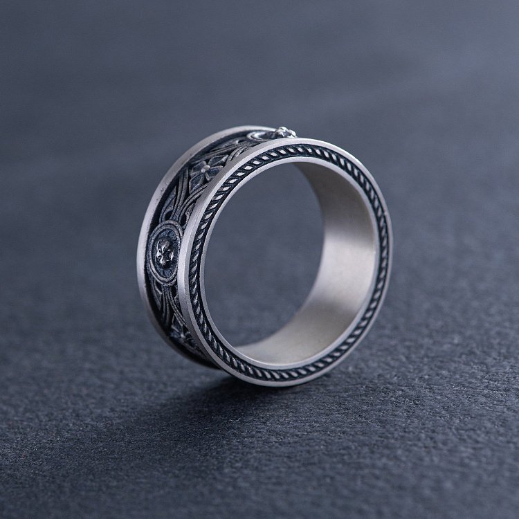 Срібна текстурна каблучка "Лев" 1180 від ювелірного магазину Онікс - 4