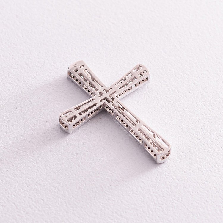 Золотой крестик с бриллиантами пб0167са от ювелирного магазина Оникс - 3