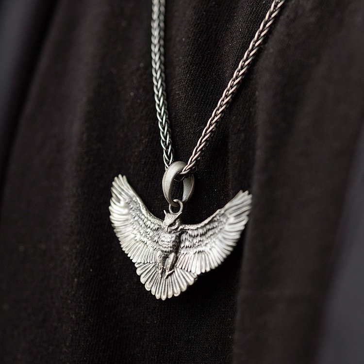 Срібний кулон "Сова" 7039 від ювелірного магазину Онікс - 5