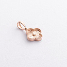 Кулон "Клевер" в красном золоте п04067 от ювелирного магазина Оникс - 1