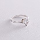 Серебряное кольцо с фианитом 111900 от ювелирного магазина Оникс