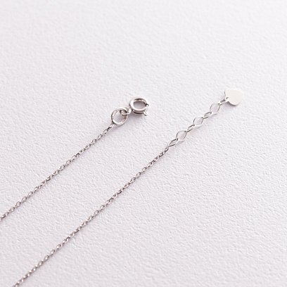 Кольє "Монетка" в білому золоті (можливе гравіювання) кол01779 №3