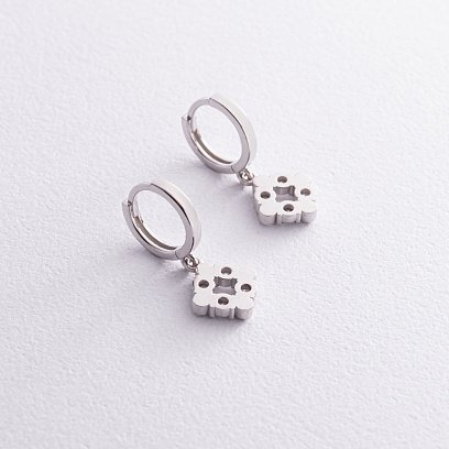 Золоті сережки з діамантами 323131121 №3