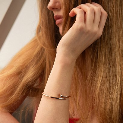 Золотий браслет "Цвях" б05467 №6