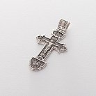 Срібний православний хрест "Розп'яття Христове. Деісус. Трійця" 132733 от ювелирного магазина Оникс - 3