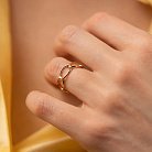Кольцо "Цепочка" в красном золоте к07530 от ювелирного магазина Оникс - 3