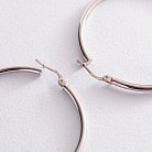 Сережки - кільця в сріблі 122567 от ювелирного магазина Оникс - 2