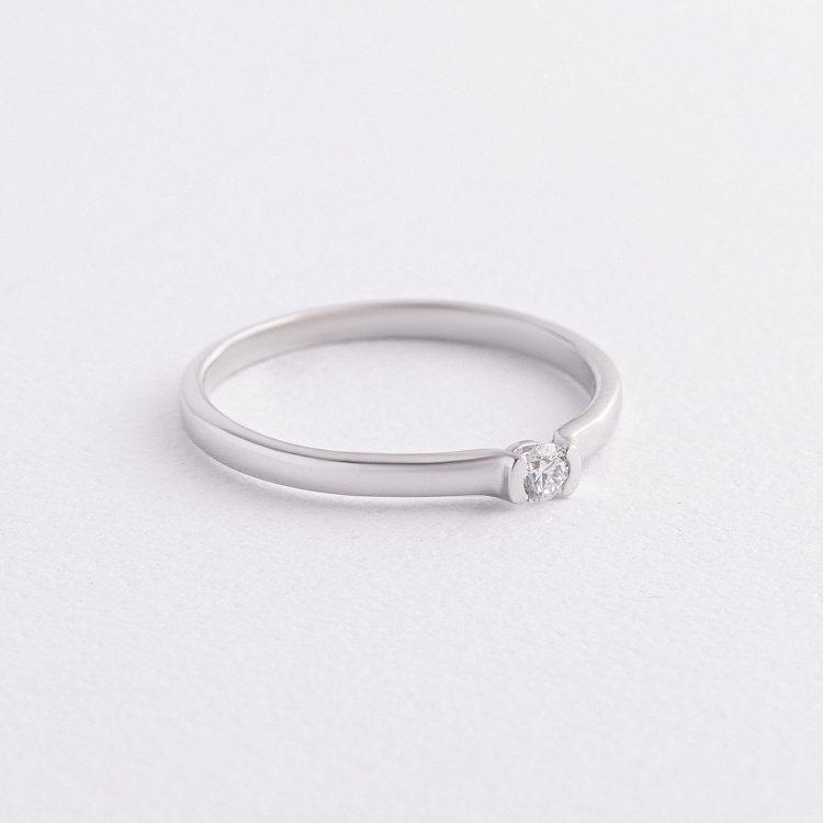 Заручальна золота каблучка з діамантом кб0633ca від ювелірного магазину Онікс - 1