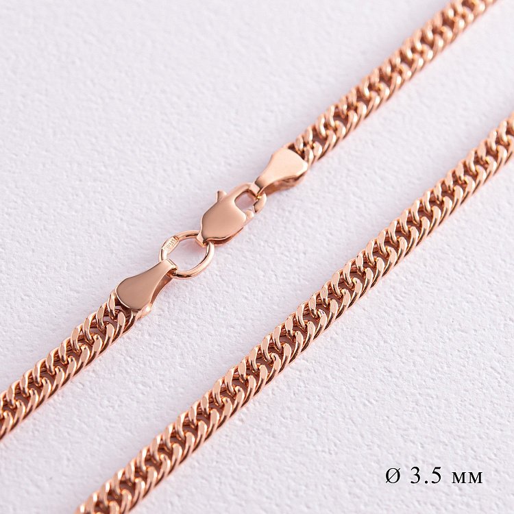 Ланцюжок золотий панцирне плетіння (3.5 мм) ц00039-3.5 від ювелірного магазину Онікс