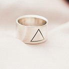 Серебряное кольцо с гравировкой "Треугольник" 112143тр от ювелирного магазина Оникс - 3