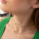 Кольє - чокер "Demi" (жовте золото) з кульками кол02614 от ювелирного магазина Оникс - 9