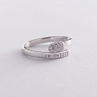 Серебряное кольцо "Спичка" (фианиты) 112594 от ювелирного магазина Оникс - 5