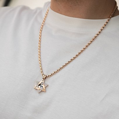 Мужская золотая цепочка ц00561 №4