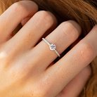 Помолвочное кольцо с бриллиантами (белое золото) 225401121 от ювелирного магазина Оникс - 3