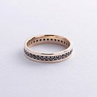 Обручальное кольцо с дорожкой бриллиантов (желтое золото) 239041622 от ювелирного магазина Оникс - 2