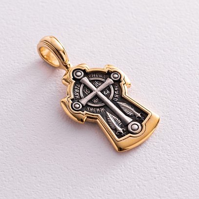 Срібний хрест (позолота) 132446