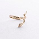 Кольцо "Змея" в желтом золоте к07994 от ювелирного магазина Оникс - 4
