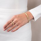 Кольцо "Тереза" в желтом золоте к06547 от ювелирного магазина Оникс - 1