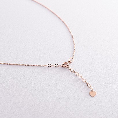 Колье "Монетка" в красном золоте (возможна гравировка) кол02261 №5