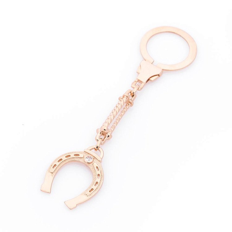 Золотий брелок "Підкова" з фіанітами бр00010 від ювелірного магазину Онікс