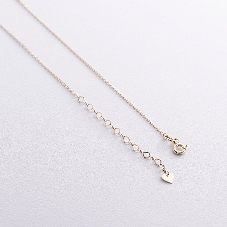 Кольє з пластиною для гравіювання (жовте золото) кол02477 від ювелірного магазину Онікс - 4